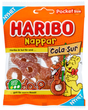 Nappar Cola Sur 70g Haribo