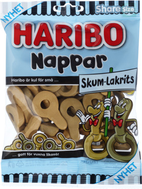 Nappar Skum Lakris 120g Haribo
