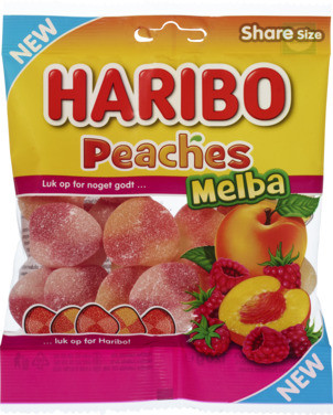Peaches Melba 120g Haribo
