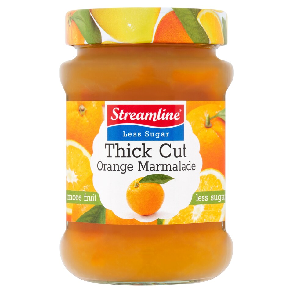 Streamline Reduced Sugar Thick Cut Orange Marmalde 340G