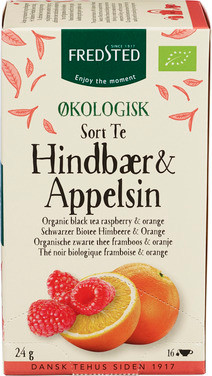 Fredsted Te Bringebær/appelsin 16x1,5g