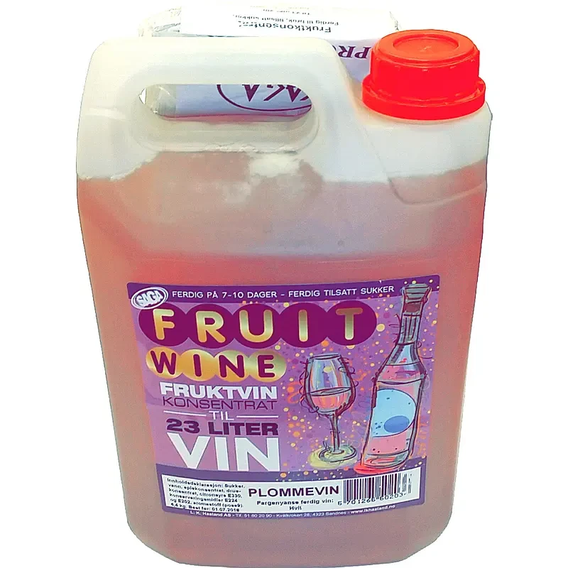 Fruktvin Plomme m/sukker Saga