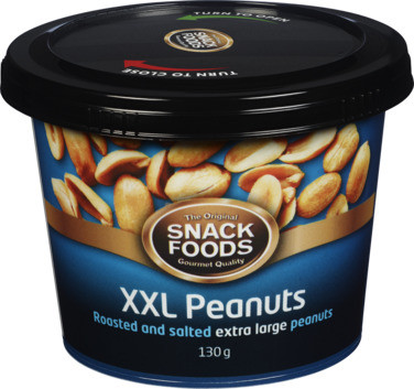 Snacksnøtter Cup Xxl 130g