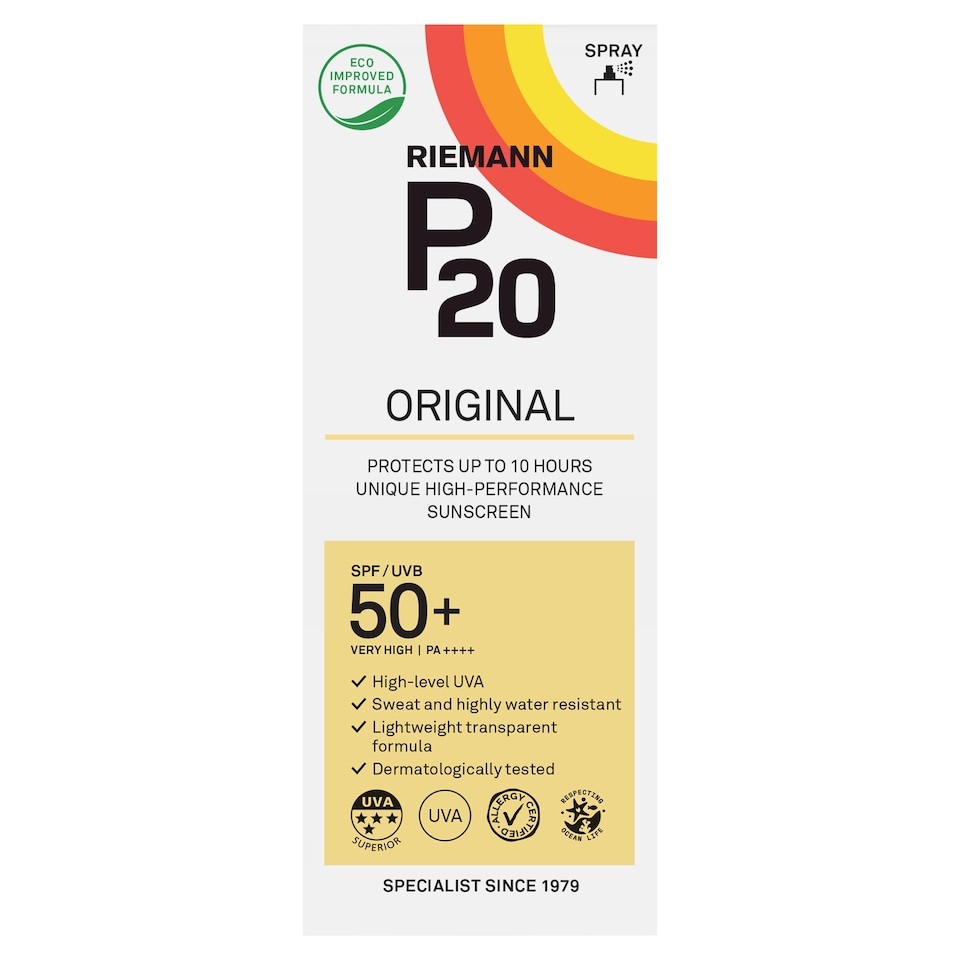 P20 Original Sunscreen Spray Spf50+ 200Ml