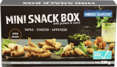 Nordic Seafood Asc Mini Snack Box 230g