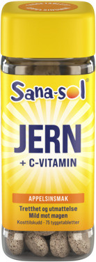 Sana-sol Jern 75 Tyggetabletter
