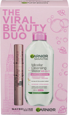 Maybelline Lash Sensational Sky High Mascara + Garnier Micellar Cleansing Water Julegave