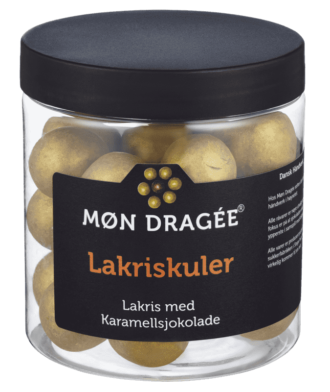Møn Dragé Lakriskuler med Karamellsjokolade 150g
