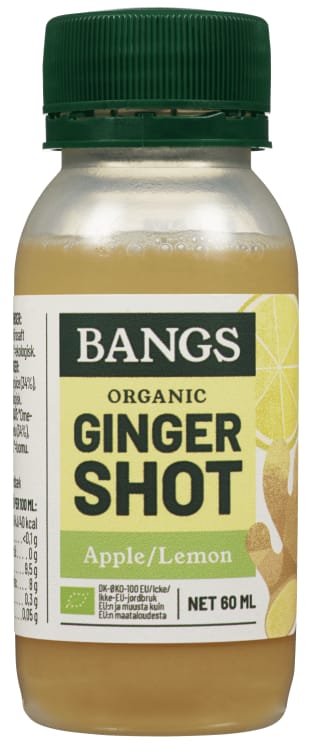 Ingefærshot Eple/Appelsin/Sitron 60ml Bangs