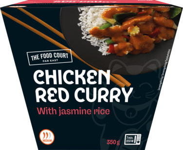 Chicken Red Curry m. Rice 350g Food Court