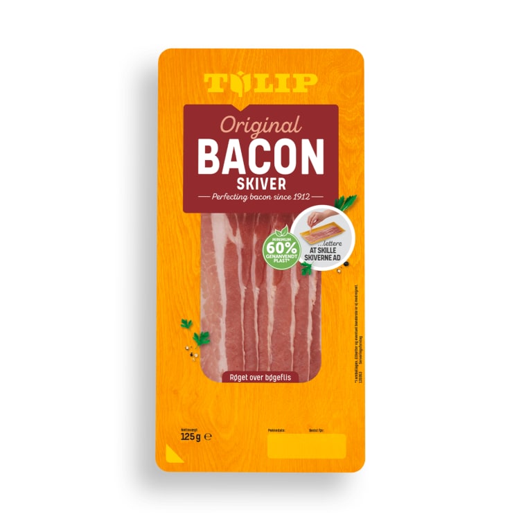 Bacon skivet 100g Tulip