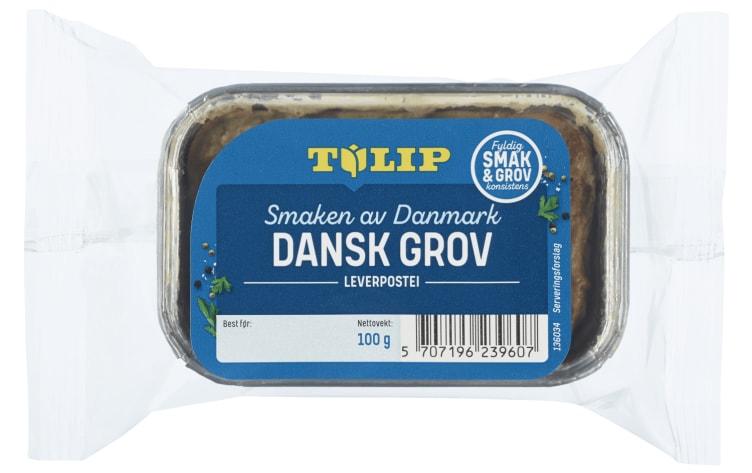 Leverpostei Grov Ovnsbakt 100g Tulip