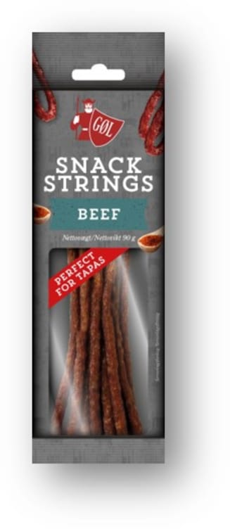 Salami Snacks Beef Strings 90g Gøl