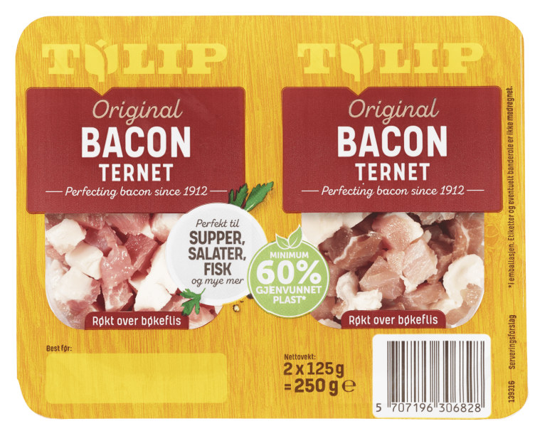 Bacon Ternet Røkt På Bøkeflis 2x125g Tulip