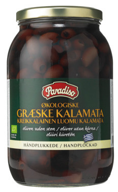 Paradisooliven Kalamate Økologiske u.Stein 2x1,85kg