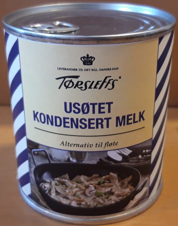 Melk Kondensert Usøtet 320g Tørsleff's