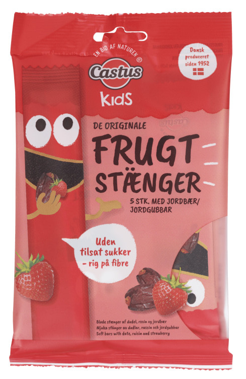 Fruktstang Jordbær 100g Castus