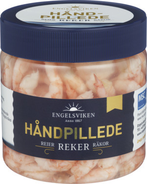 Håndpillede Reker 200g i Lake