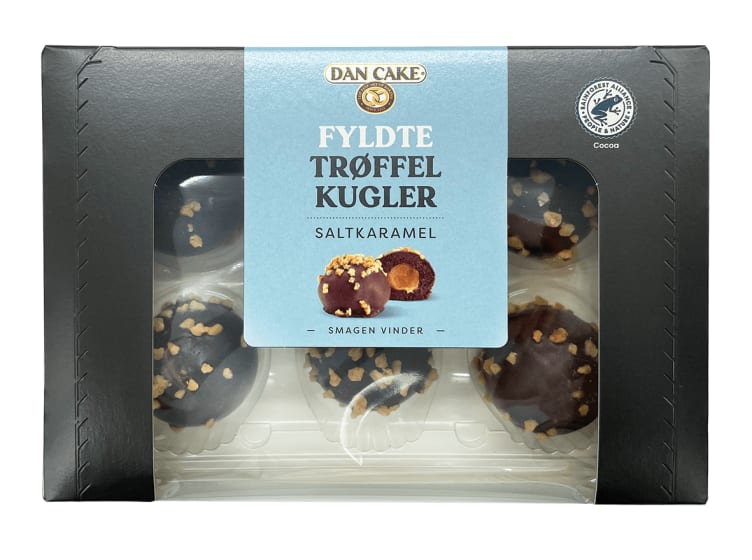 Trøffelkuler Fylte Salt Karamel 210g Dan Cake