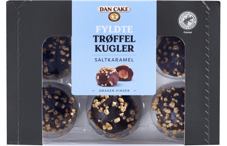 Trøffelkuler Fylte Salt Karamel 210g Dan Cake