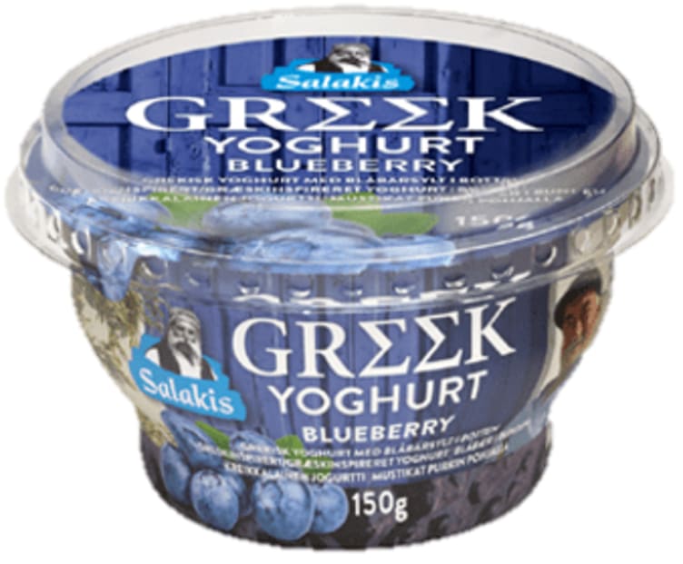 Yoghurt Gresk Blåbær 150g Salakis