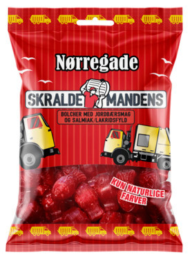 Nørregade Skraldemandens Røde Bolcher 70g