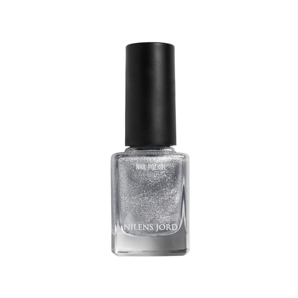 Nilens Jord Nail Polish Silver Glitter