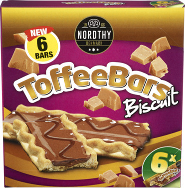 Nordthy Toffee Bars 6-pack 150g
