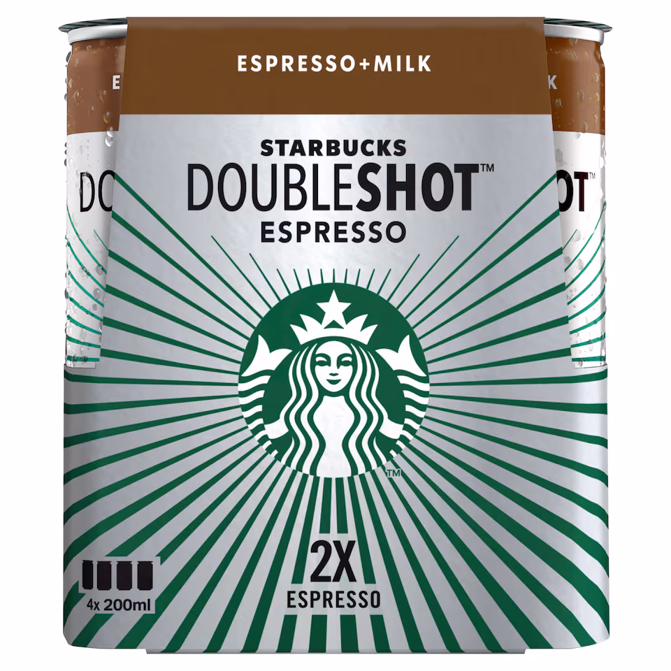 Starbucks Doubleshot Espresso Iced Coffee 4 x 200ml