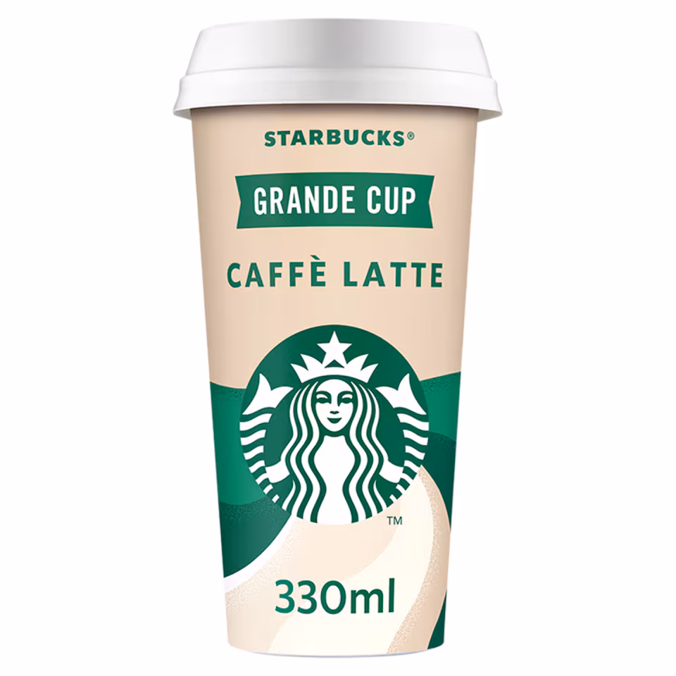 Starbucks Grande Cup Caffe Latte Iced Coffee Drink 330ml