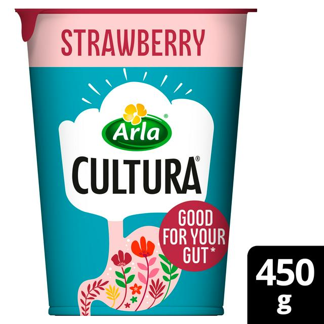 Arla Cultura Strawberry Gut Health Yogurt 450g