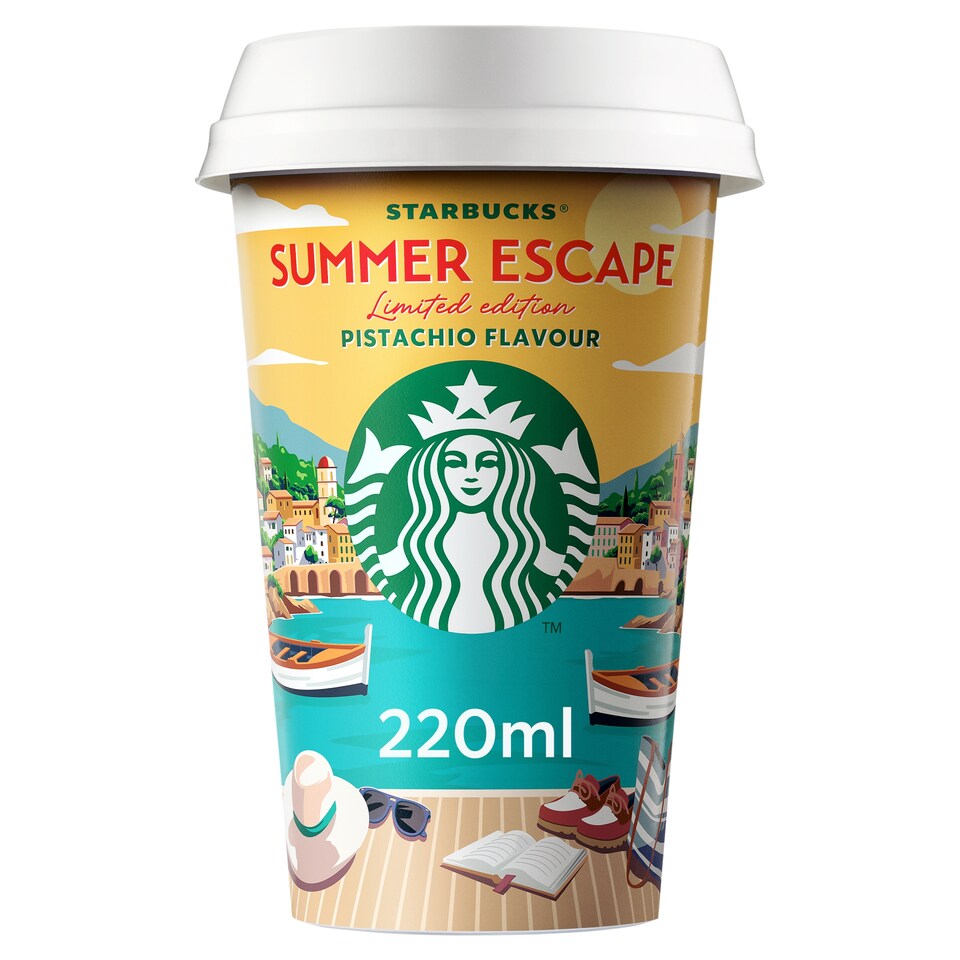 Starbucks Summer Escape Limited Edition Pistachio Chilled Coffee 220ml