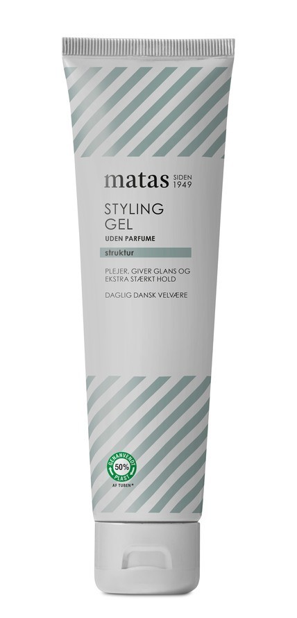 Matas Striber Styling Gel Extra Strong Hold Fragrance Free 100 ml