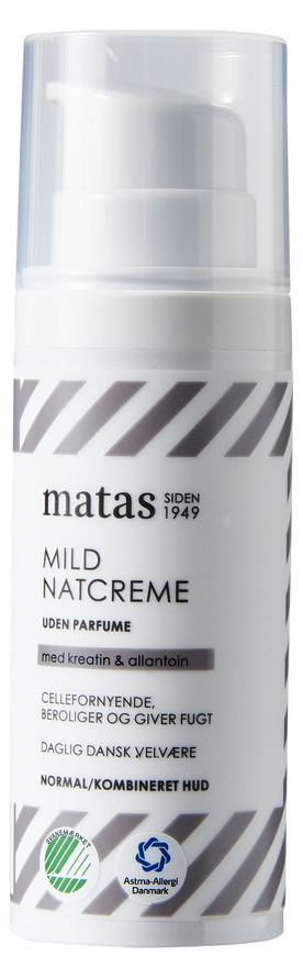 Matas Striber Mild Night Creme Normal/Combination Skin Fragrance Free 50 ml