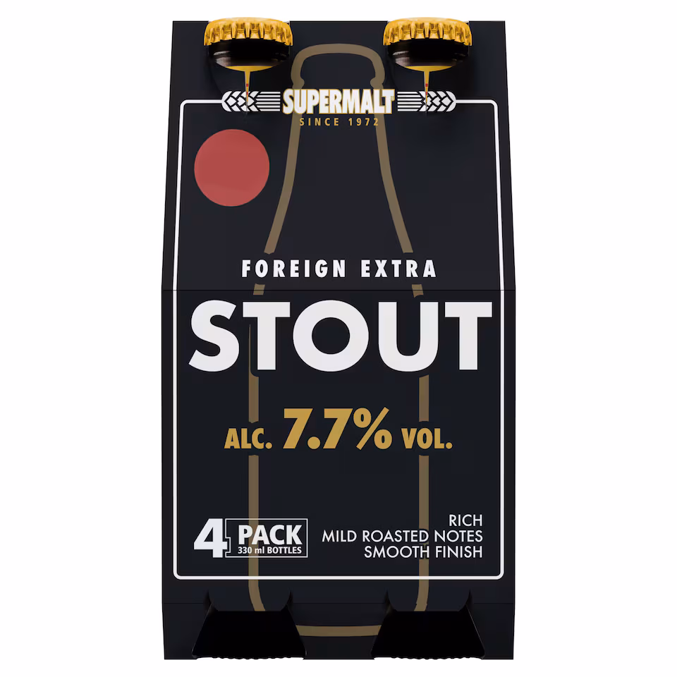 SUPERMALT STOUT 4X330ML.