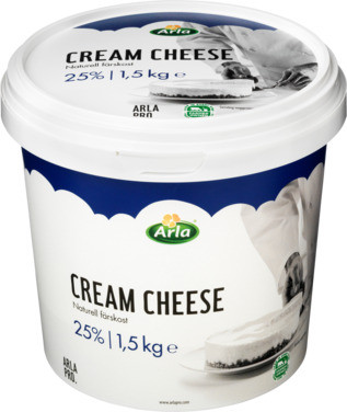 Arla Pro Cream Cheese Natural 25% 1.5kg