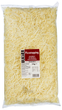 Ulkjær Pizzatopping m. Mozzarella 2kg