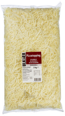 Ulkjær Pizzatopping m. Mozzarella 2kg