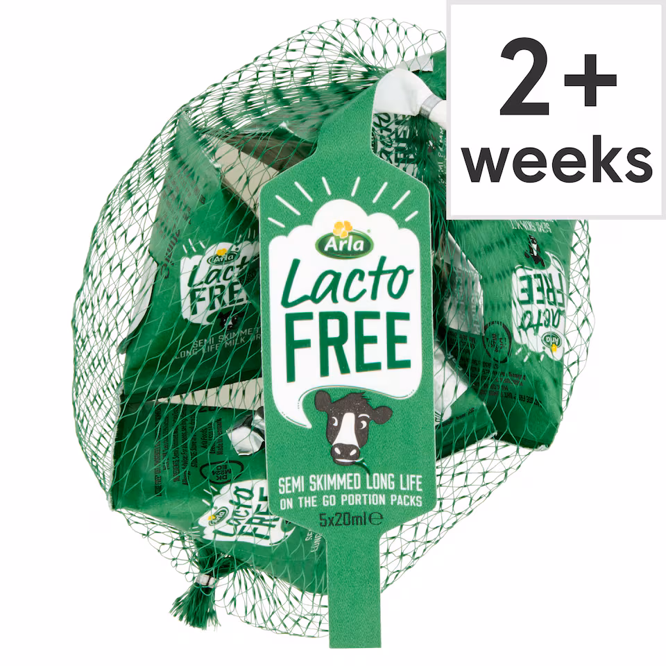Arla Lactofree Semi Skimmed Long Life Milk Drink 5 x 20ml