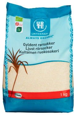 Rørsukker Gyllent Øko 1kg Urtekram