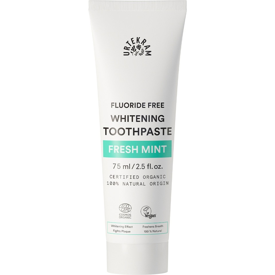 Organic Fresh Mint Whitening Toothpaste 75ml (Urtekram) | Multi | 1