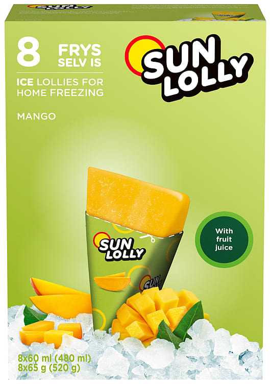 Sun Lolly Mango 8stk