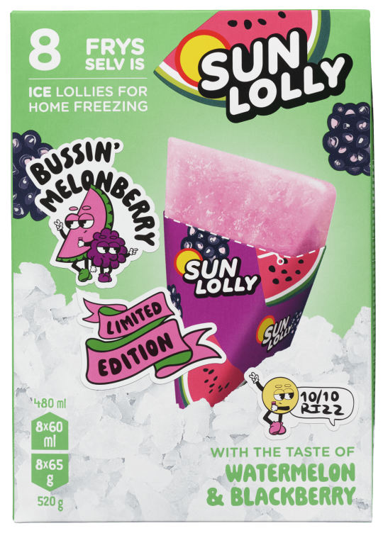 Sun Lolly Watermelon&Blackberry