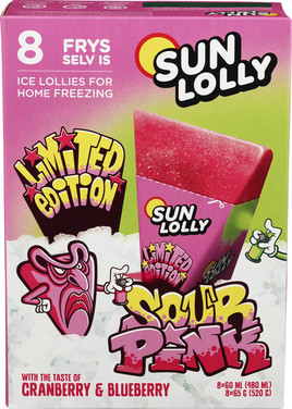 Sun Lolly Ice Sour Pink