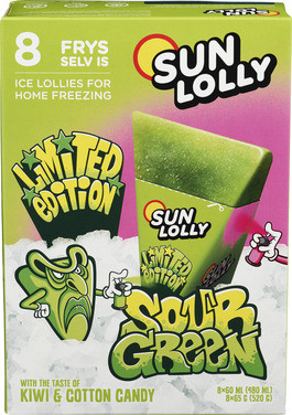 Sun Lolly Ice Sour Green