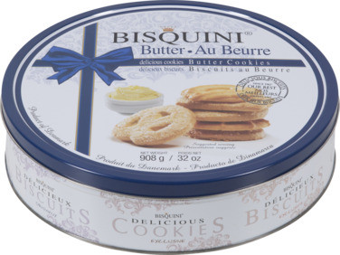 White Line Bisquini Butter Cookies