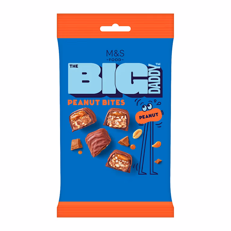 M&S Chocolate Coated Peanut Butter and Caramel Chunkies