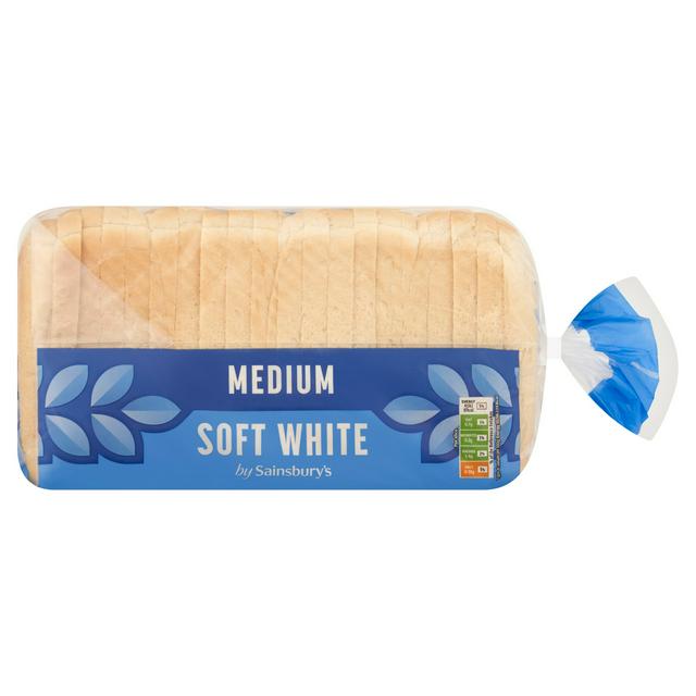 Sainsbury's Soft Medium Sliced White Bread 800g