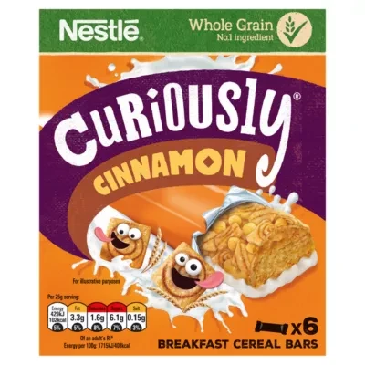 Nestle Cinnamon Breakfast Cereal Bars 6 x 25g (150g)