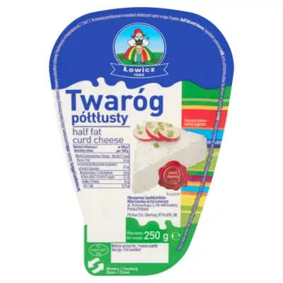 Lowicz Half Fat Curd Cheese 250g